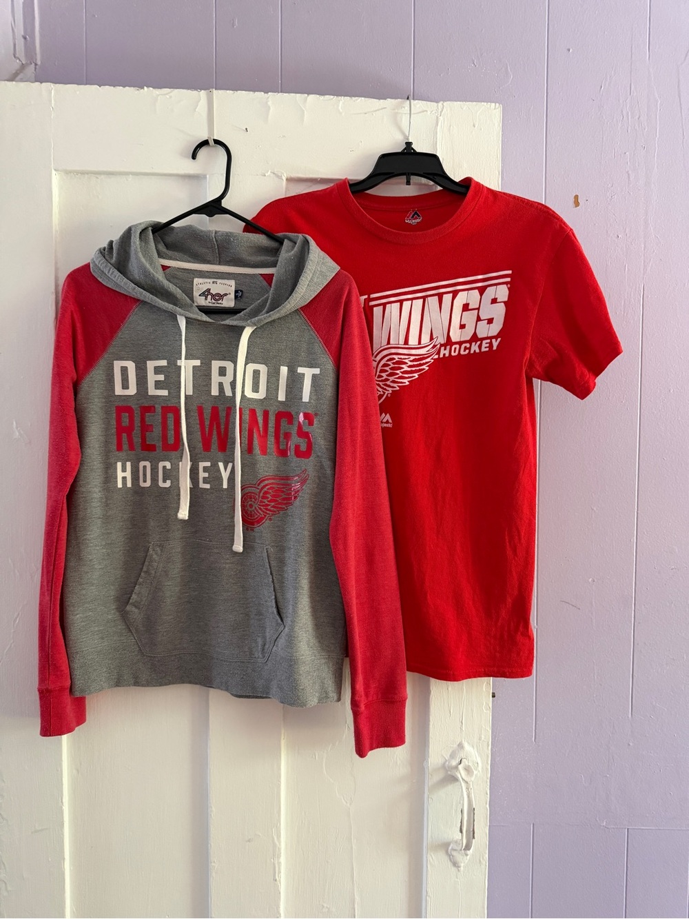 Detroit Red Wings Women’s Hoodie & Tee Set - Red/Grey